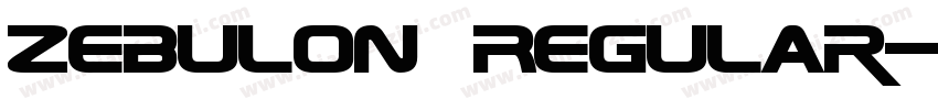 Zebulon Regular字体转换
